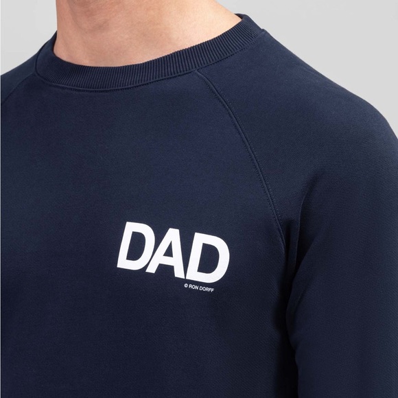 Ron Dorff x Neil Patrick Harris ORGANIC COTTON SWEATSHIRT DAD in NAVY Sz M - Picture 2 of 9